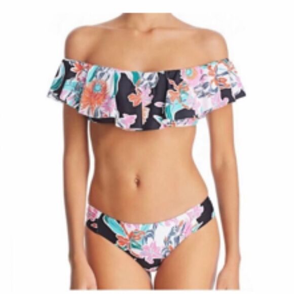 Trina Turk Shirred Hipster Bikini - Picture 2 of 8